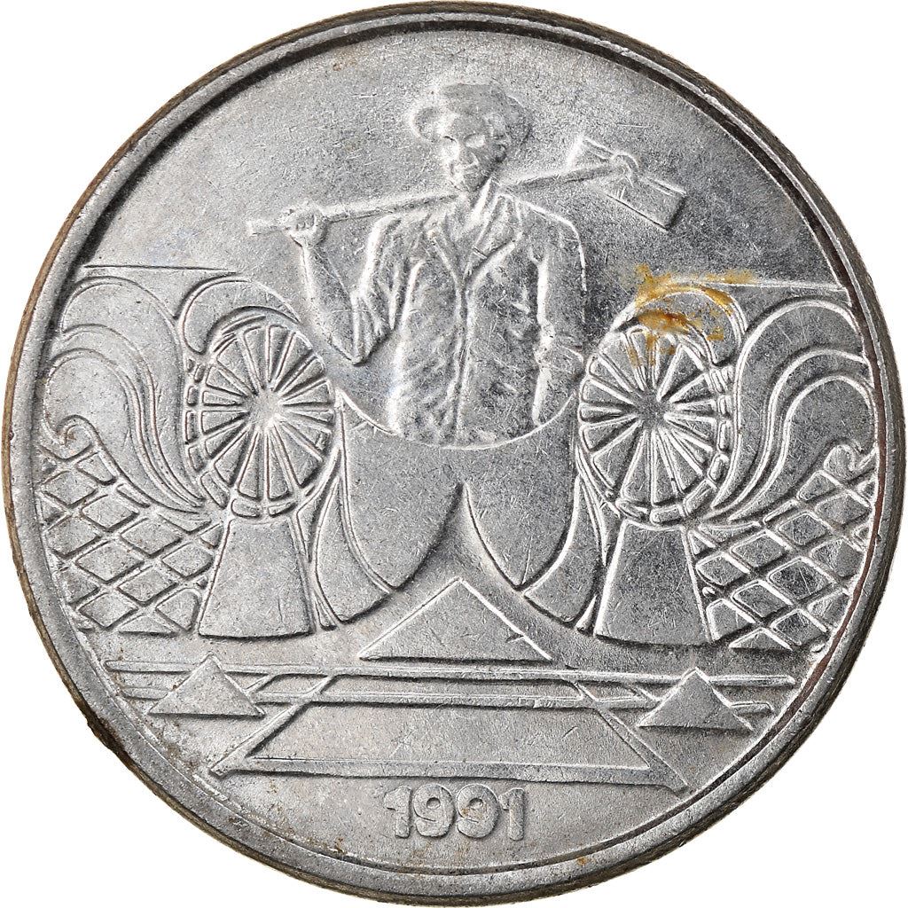 Brazil | 5 Cruzeiros Coin | Salt evaporation | Km:618 | 1990 - 1992
