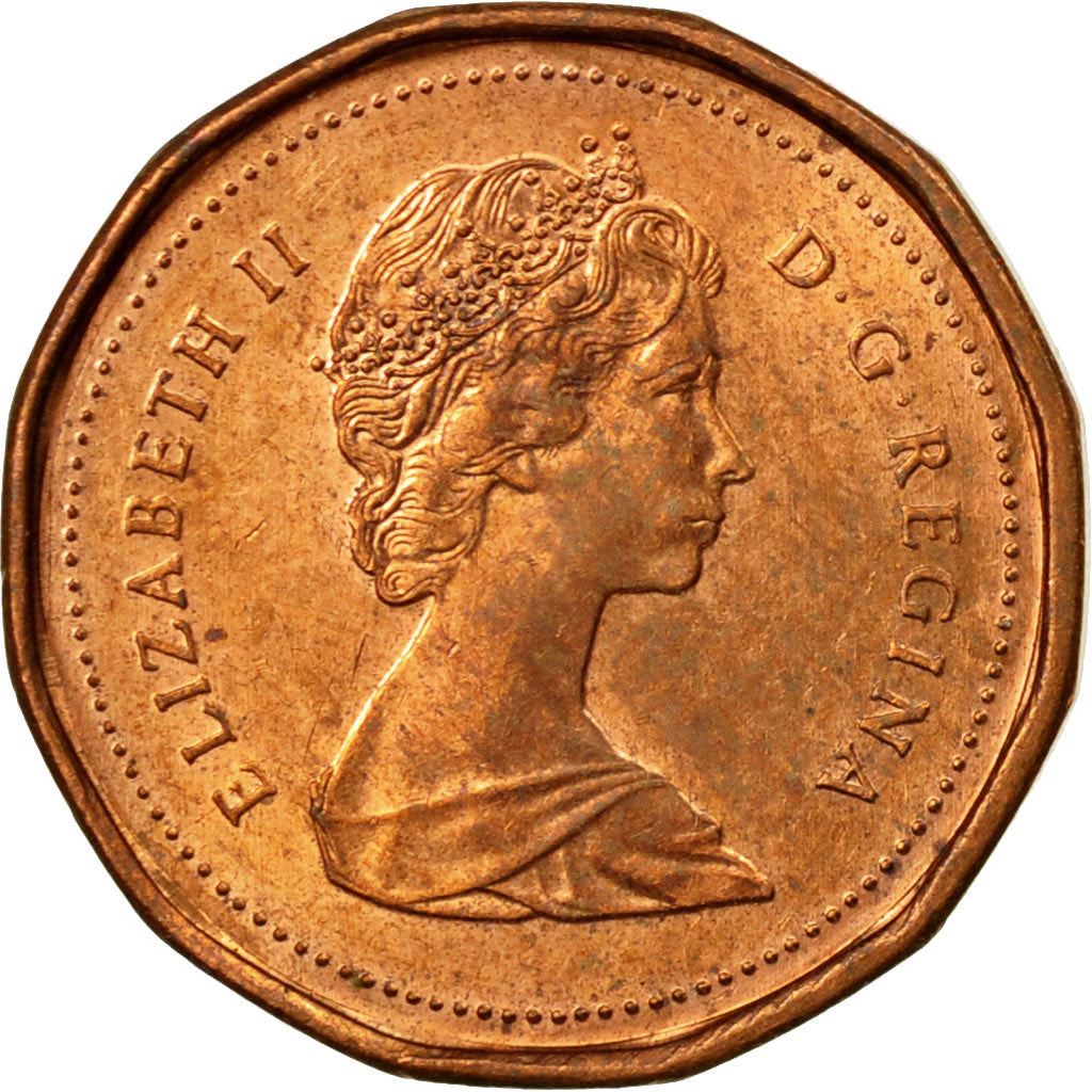 Canada | 1 Cent Coin | Bronze | 2nd portrait, 12 sided | KM:132 | 1982-1989