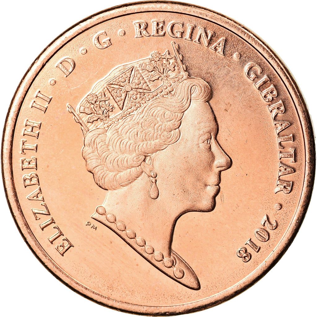 Gibraltar | 2 Pence Coin | Calpe House | Km:1619 | 2018