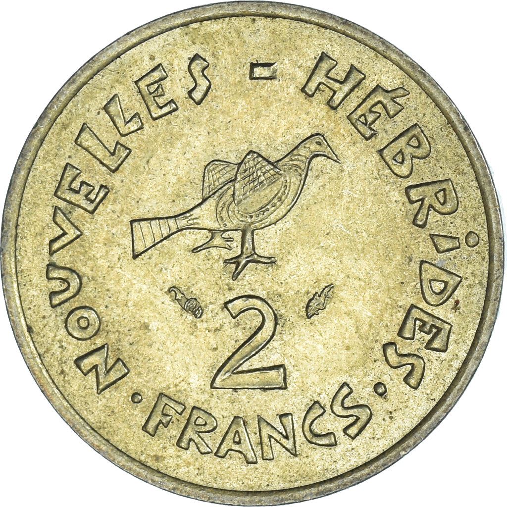 New Hebrides | 2 Francs Coin | Marianne | Frigate Bird | Km:5.2 | 1973 - 1979