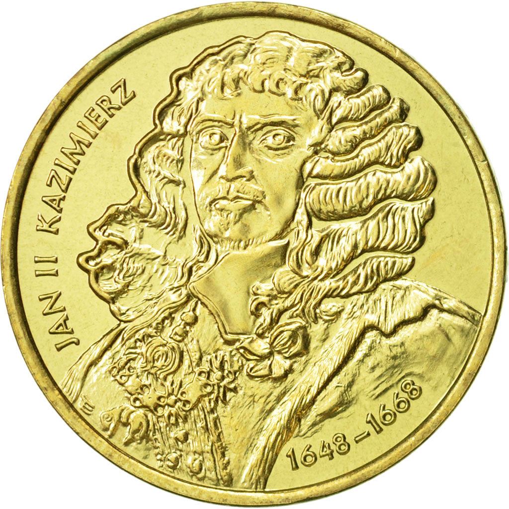 Poland | 2 Zlotys Coin | John II Casimir | Y:398 | 2000