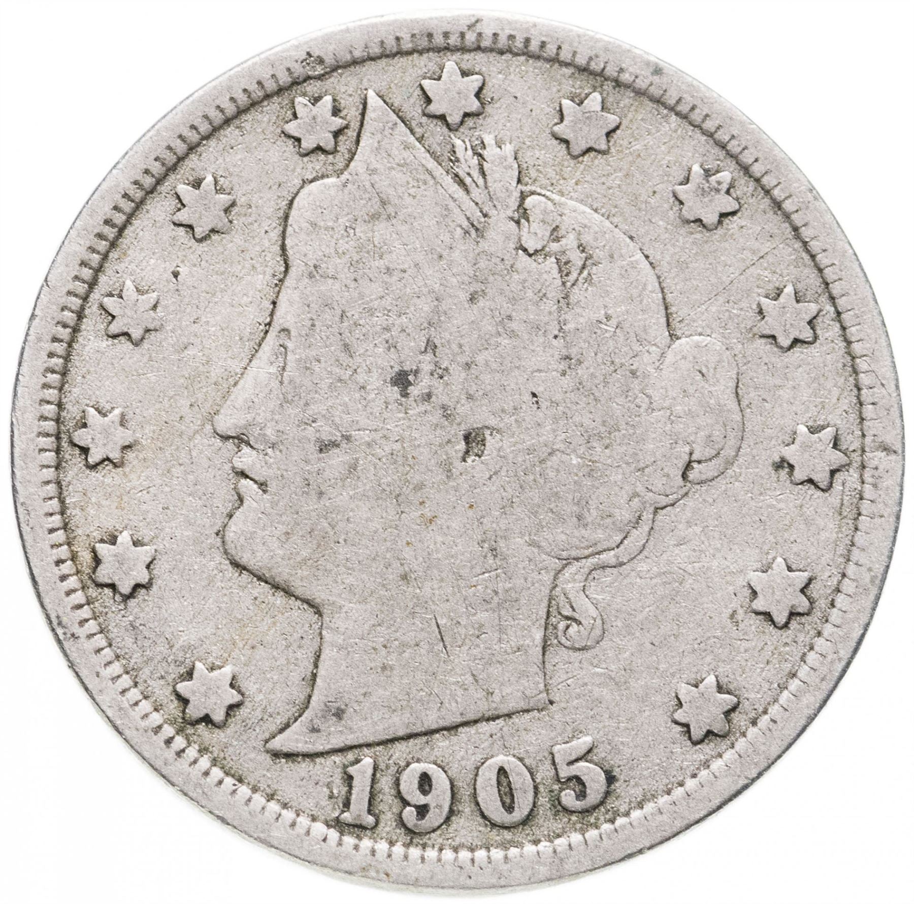 United States | 5 Cents Coin | Liberty | Roman Numeral | KM112 | 1883 - 1913