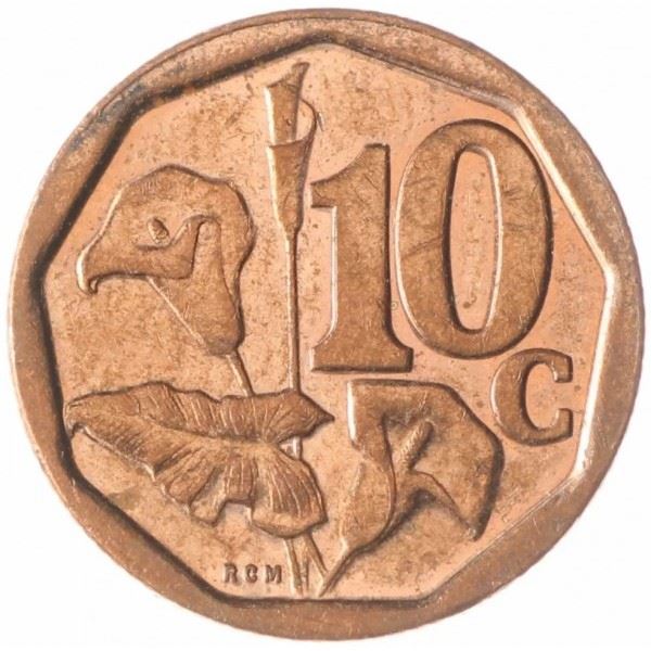 South Africa | 10 Cents Coin | Flowers | Arum Lily | Uc:22 | 2016