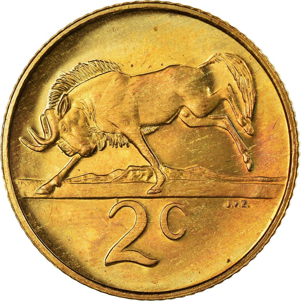 South Africa 2 Cents Coin | Balthazar J. Vorster | KM110 | 1982