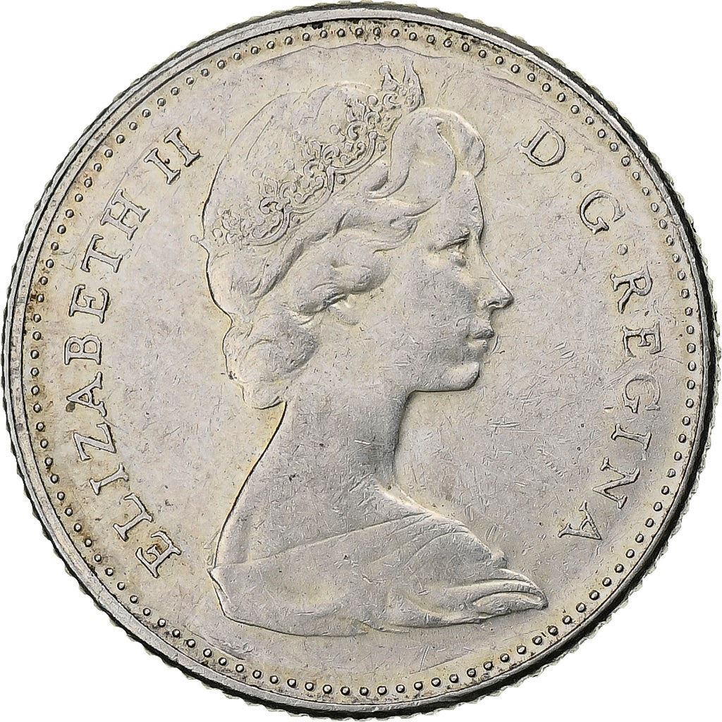 Canada | 10 Cents Coin | Silver | Mackerel | KM:67a | 1967