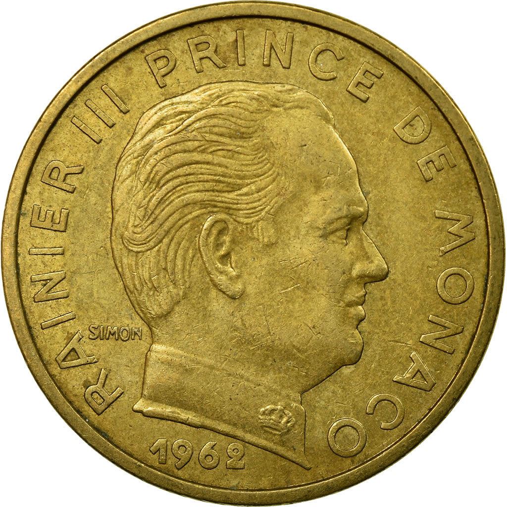 Monaco | 50 Centimes Coin | Rainier III | Km:144 | 1962