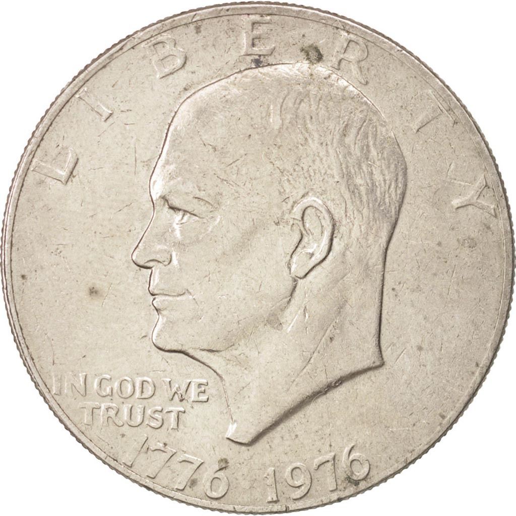 United States | 1 Dollar Coin | Liberty Bell | Copper-nickel clad copper | KM:206 | 1976