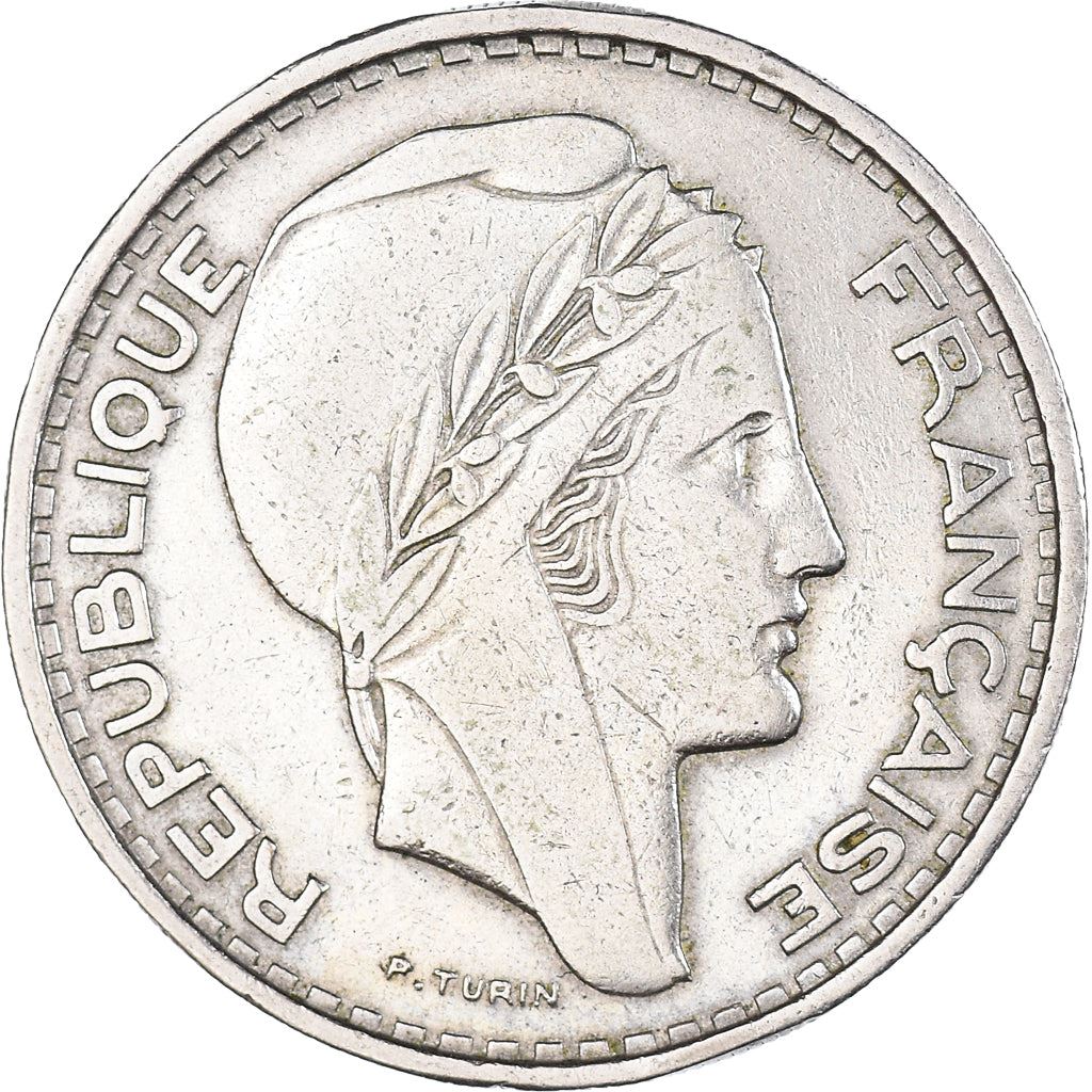 Algeria 100 Francs Coin | Marianne | Phrygian Cap | KM93 | 1950 - 1952