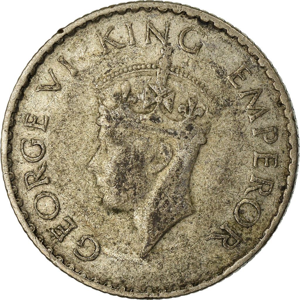 India - British | 1/4 Rupee Coin | King George VI | Km:545 | 1940