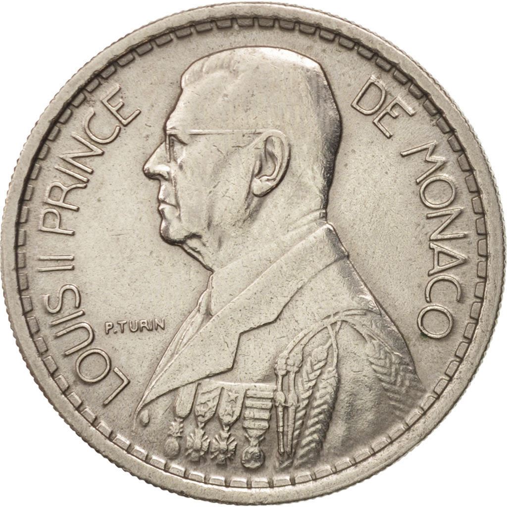 Monaco | 10 Francs Coin | Louis II | Km:123 | 1946