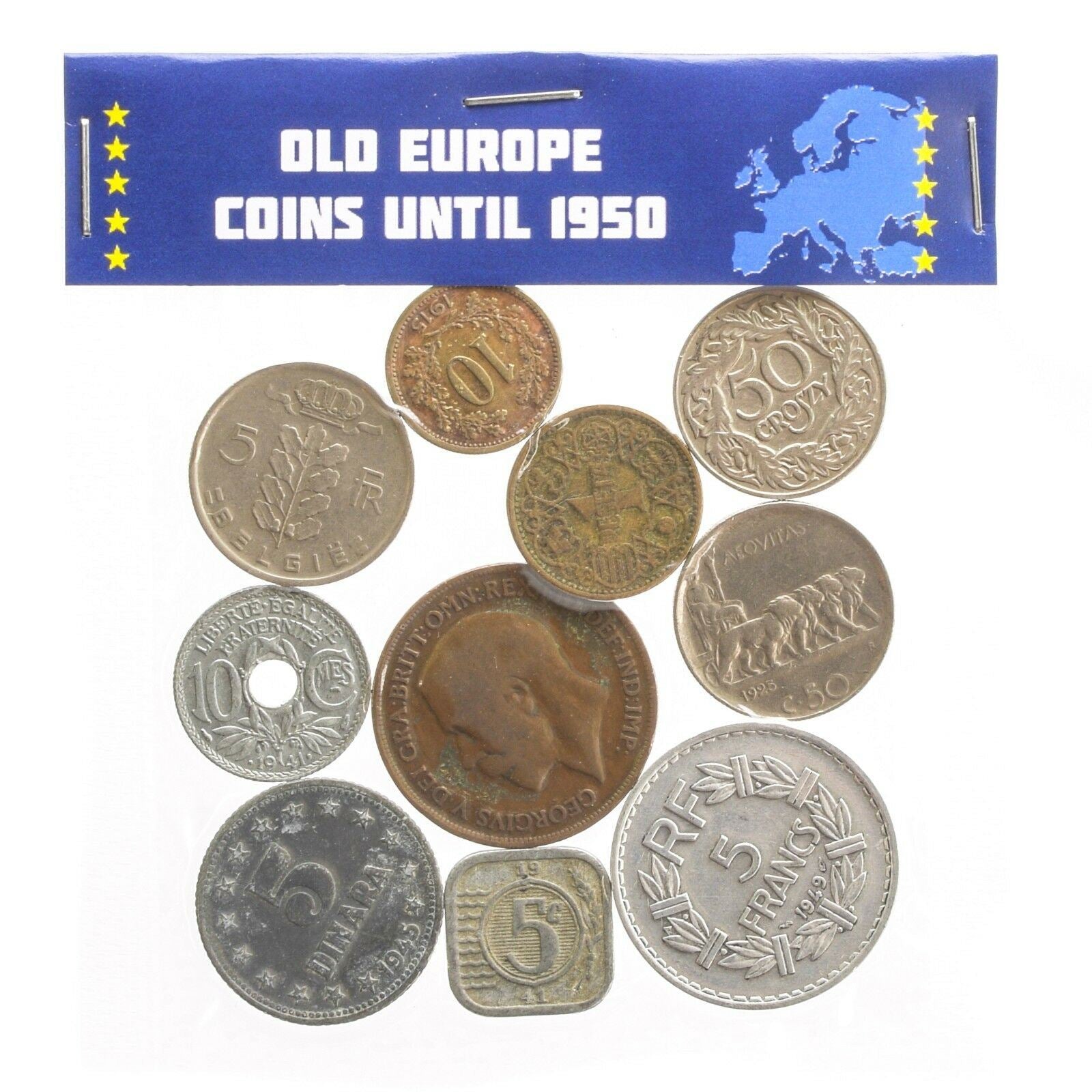 10 Monete Miste Dai Vecchi Regni ed Imperi Europei datate fino al 1950