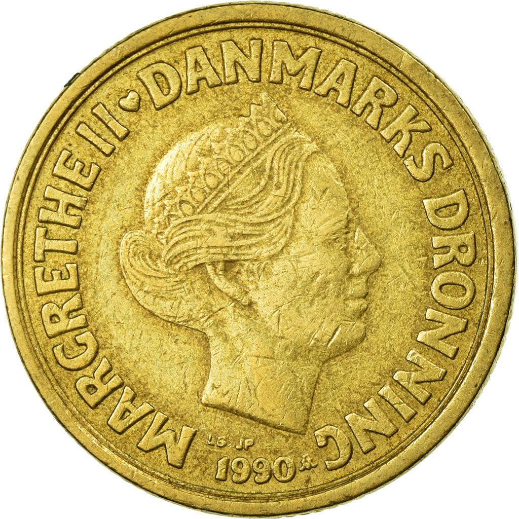 Denmark | 20 Kroner Coin | Margrethe II | Km:871 | 1990 - 1993