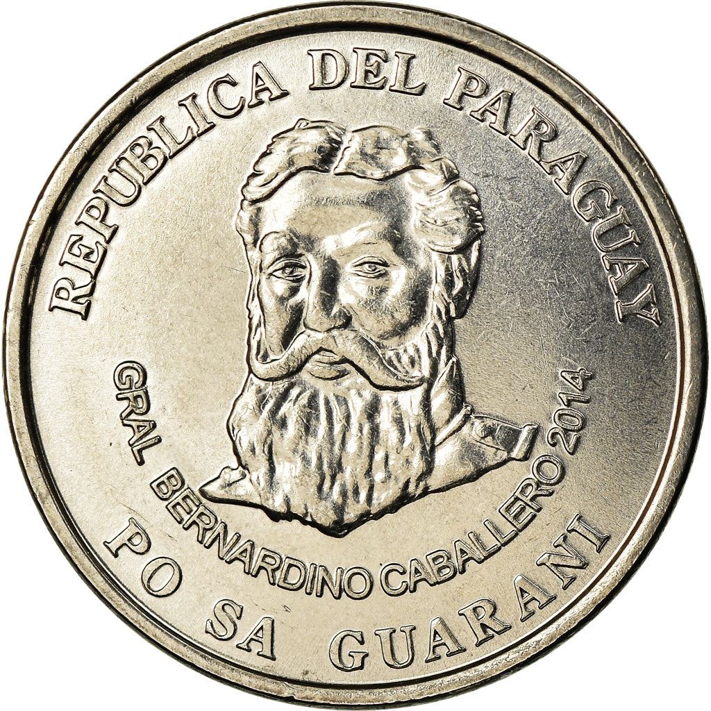 Paraguay | 500 Guaranies Coin | Bernardino Caballero | Km:195A | 2006 - 2019