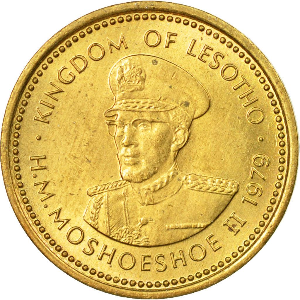 Lesotho | 1 Sente Coin | Basotho hat | Km:16 | 1979 - 1989