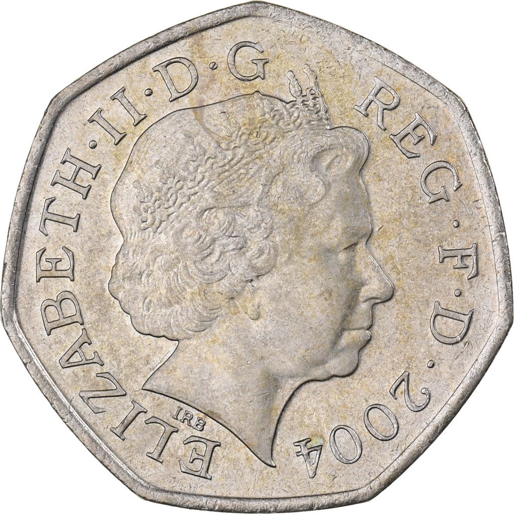 United Kingdom | 50 Pence Coin | Elizabeth II | 4th portrait | Four Minute Mile | 2004 - 2009