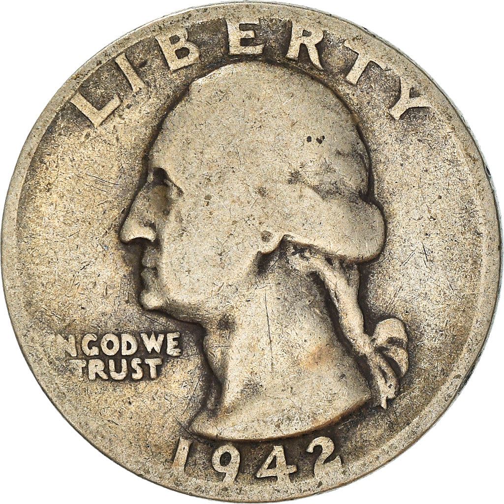 アメリカ合衆国 | 1/4ドル硬貨 | ジョージ・ワシントン | KM:164 | 1932年 - 1964年