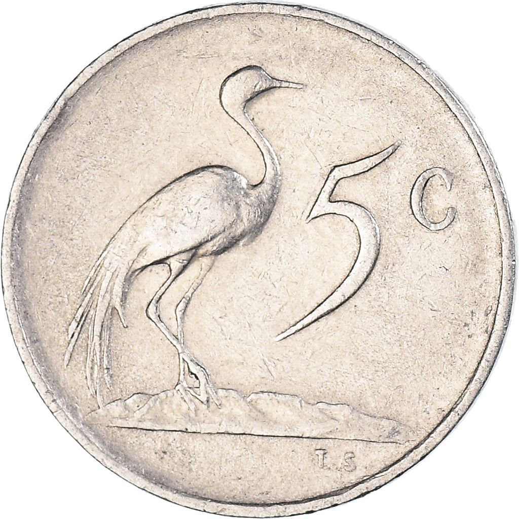 Moneta da 5 centesimi Sudafrica | Jacobus J. Fouche | KM93 | 1976