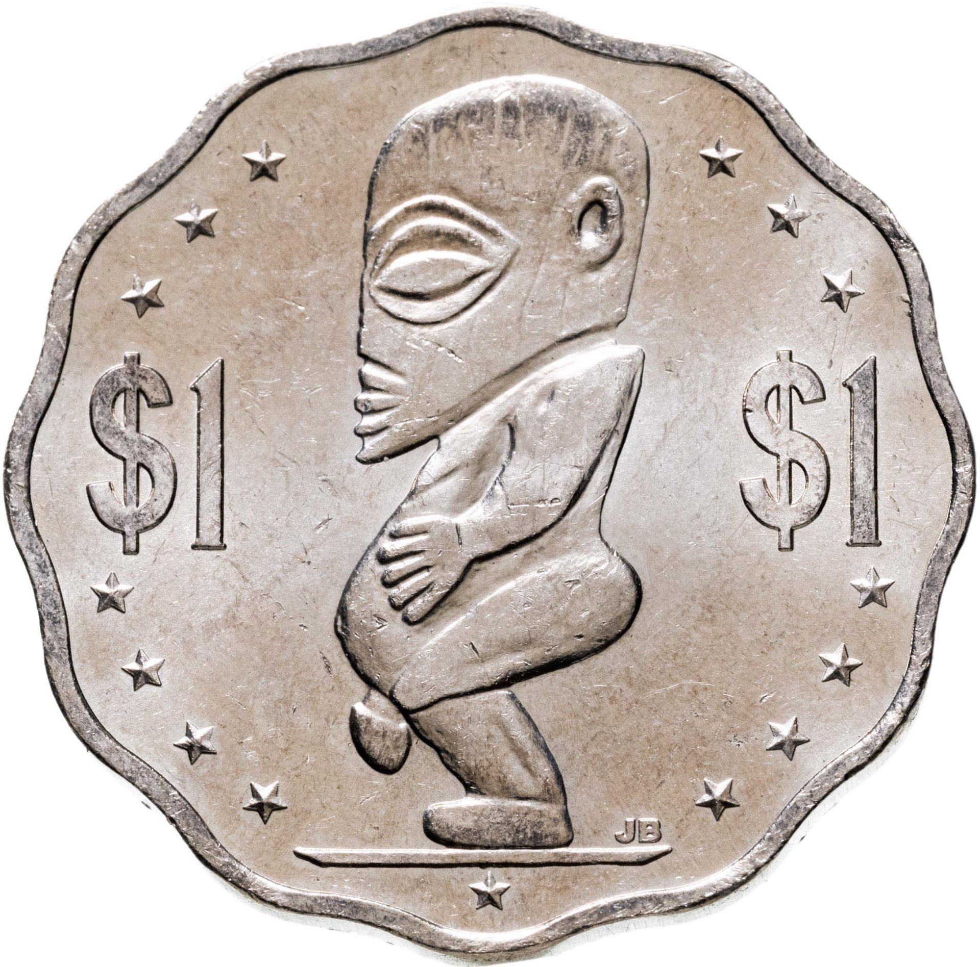 エリザベス2世 タークス・カイコス諸島　 記念メダル 1個 クック諸島 | 1ドル硬貨 | エリザベス2世 | タンガロア | KM:416