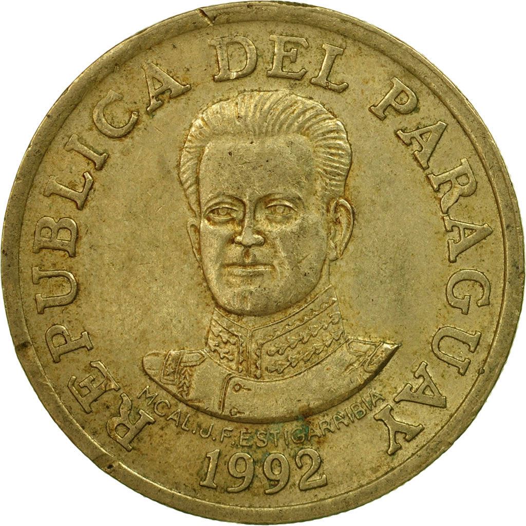 Paraguay | 50 Guaranies Coin | Marshal José Félix Estigarribia | Km:191 | 1992