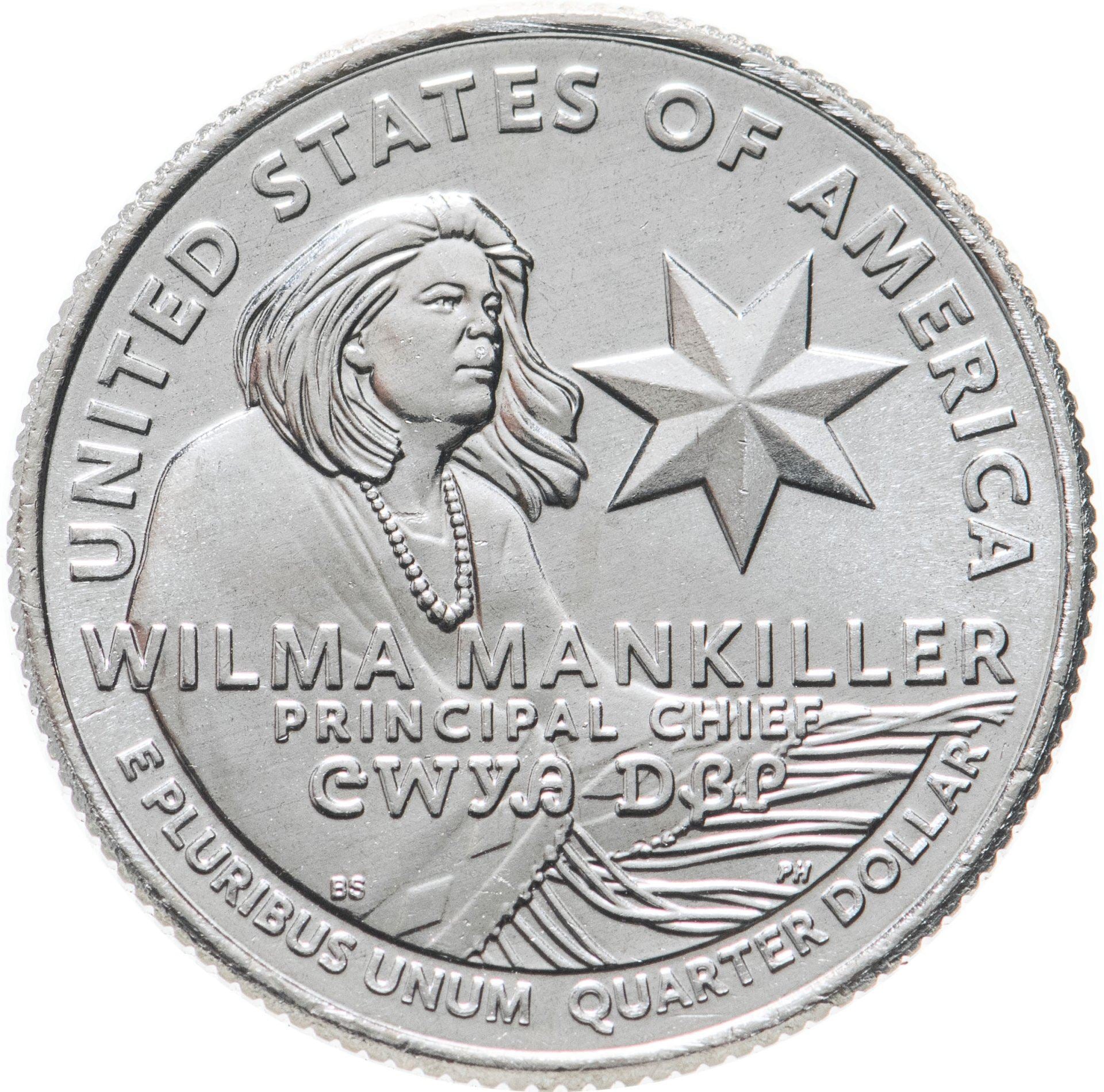 United States | 1/4 Dollar Coin | Wilma Mankiller | KM:770 | 2022