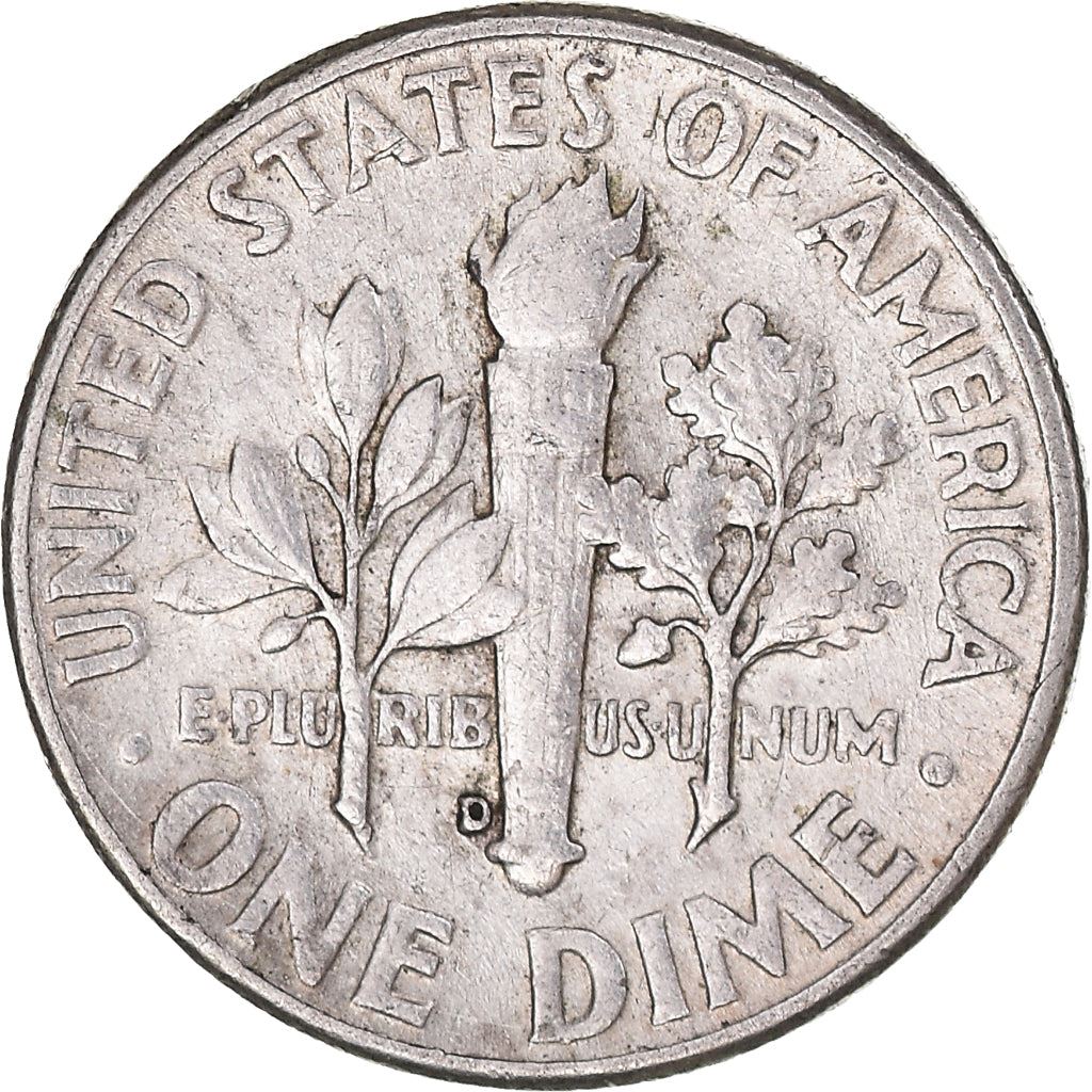 アメリカ合衆国 | 1ダイム硬貨 | フランクリン・D・ルーズベルト | KM:195 | 1946年 - 1964年