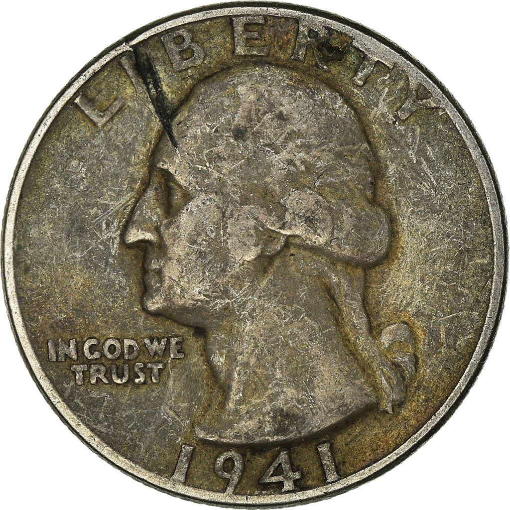 アメリカ合衆国 | 1/4ドル硬貨 | ジョージ・ワシントン | KM:164 | 1932年 - 1964年