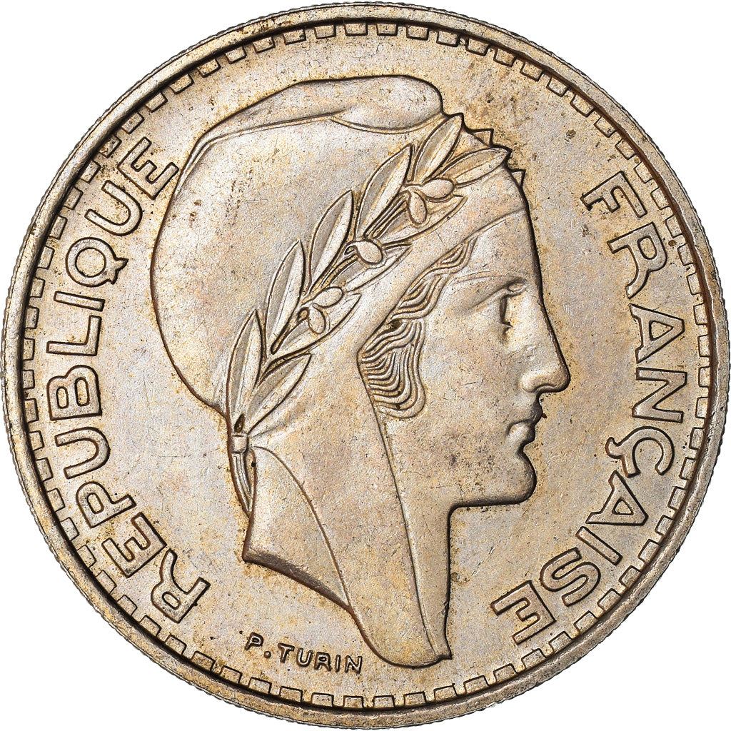 Algeria 100 Francs Coin | Marianne | Phrygian Cap | KM93 | 1950 - 1952