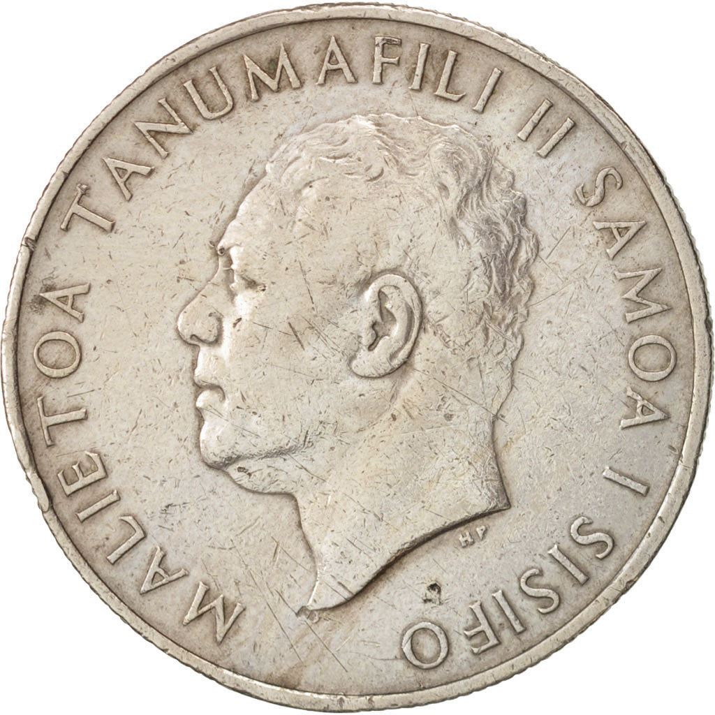 Samoa | 50 Sene Coin | Malietoa Tanumafili II | Shield | Crux Constellation | Km:6 | 1967