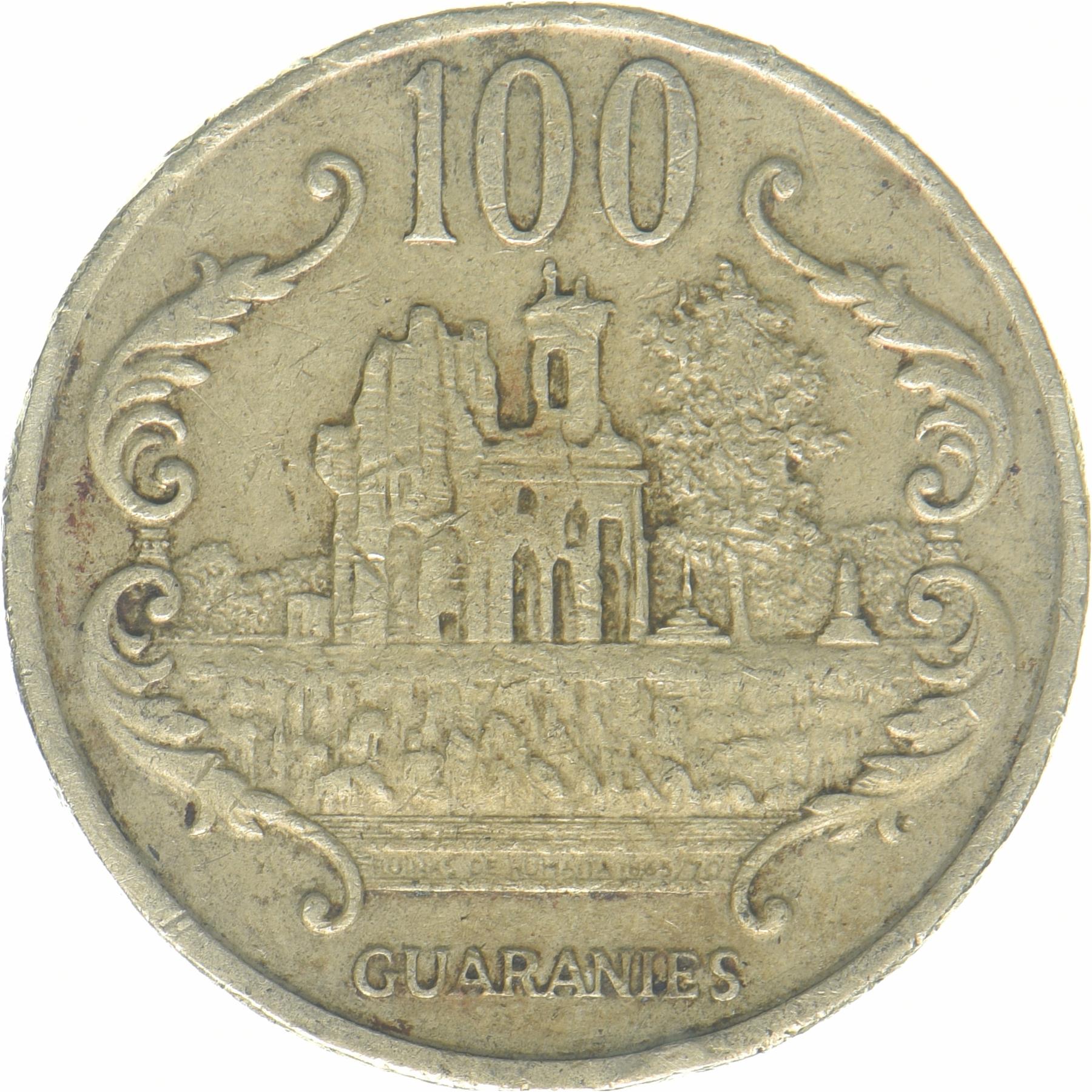 Paraguay | 100 Guaranies Coin | José Eduvigis Díaz | KM:177 | 1990