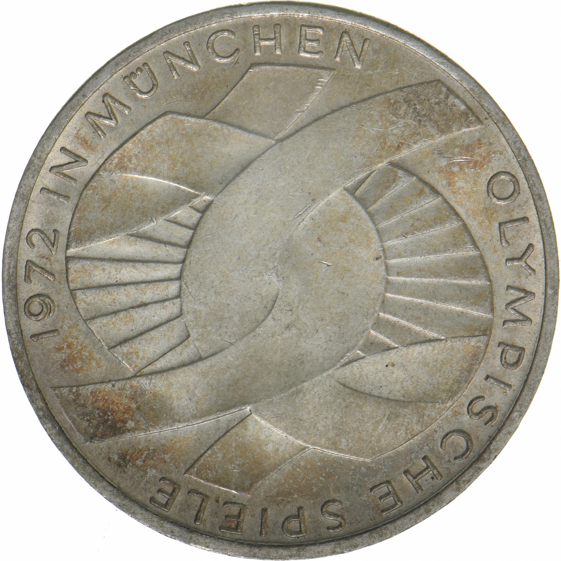 Federal Republic of Germany | 10 Deutsche Mark Coin | Olympic Games | KM:131 | 1972