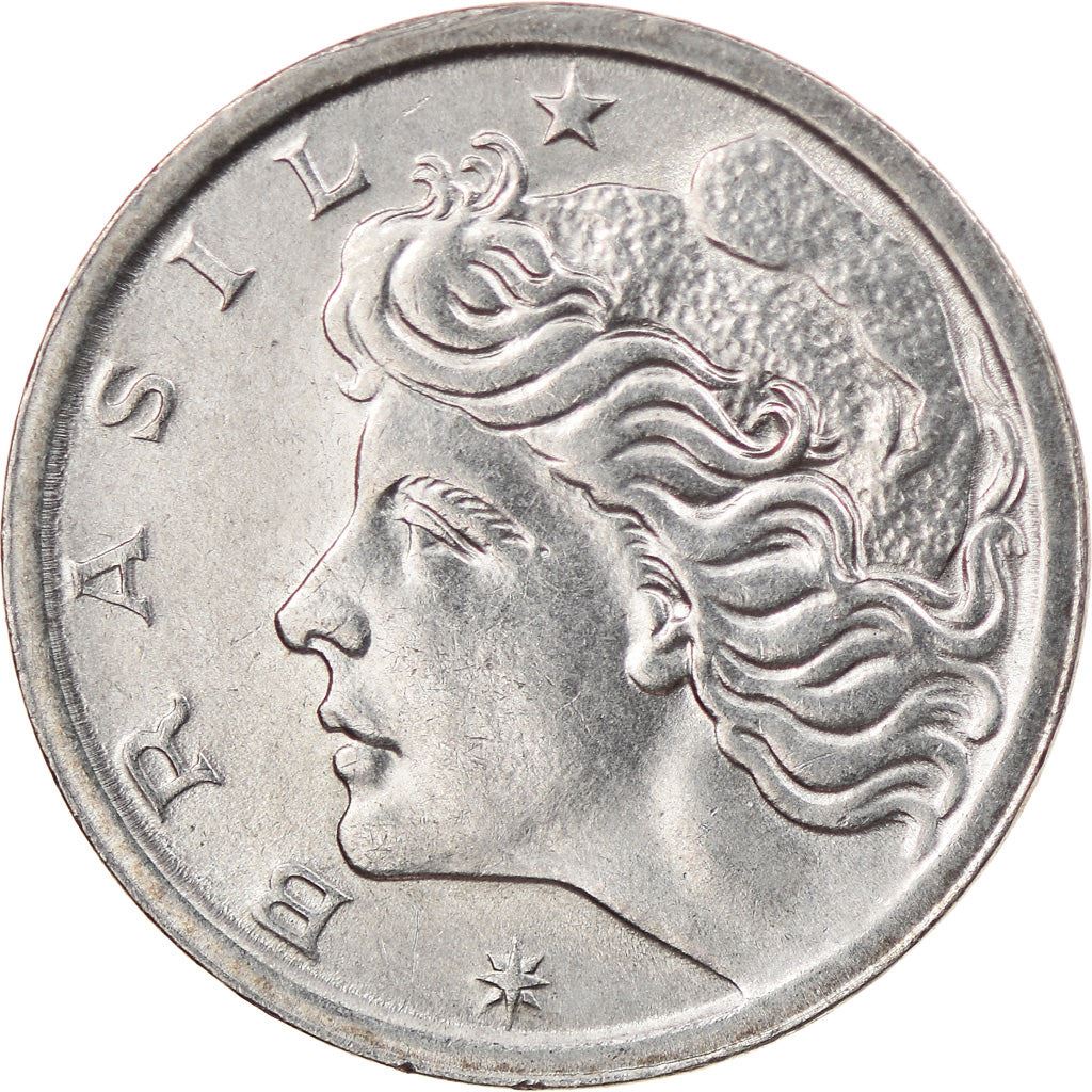 Brazil | 2 Centavos Coin | Effigy | Km:576.1 | 1967