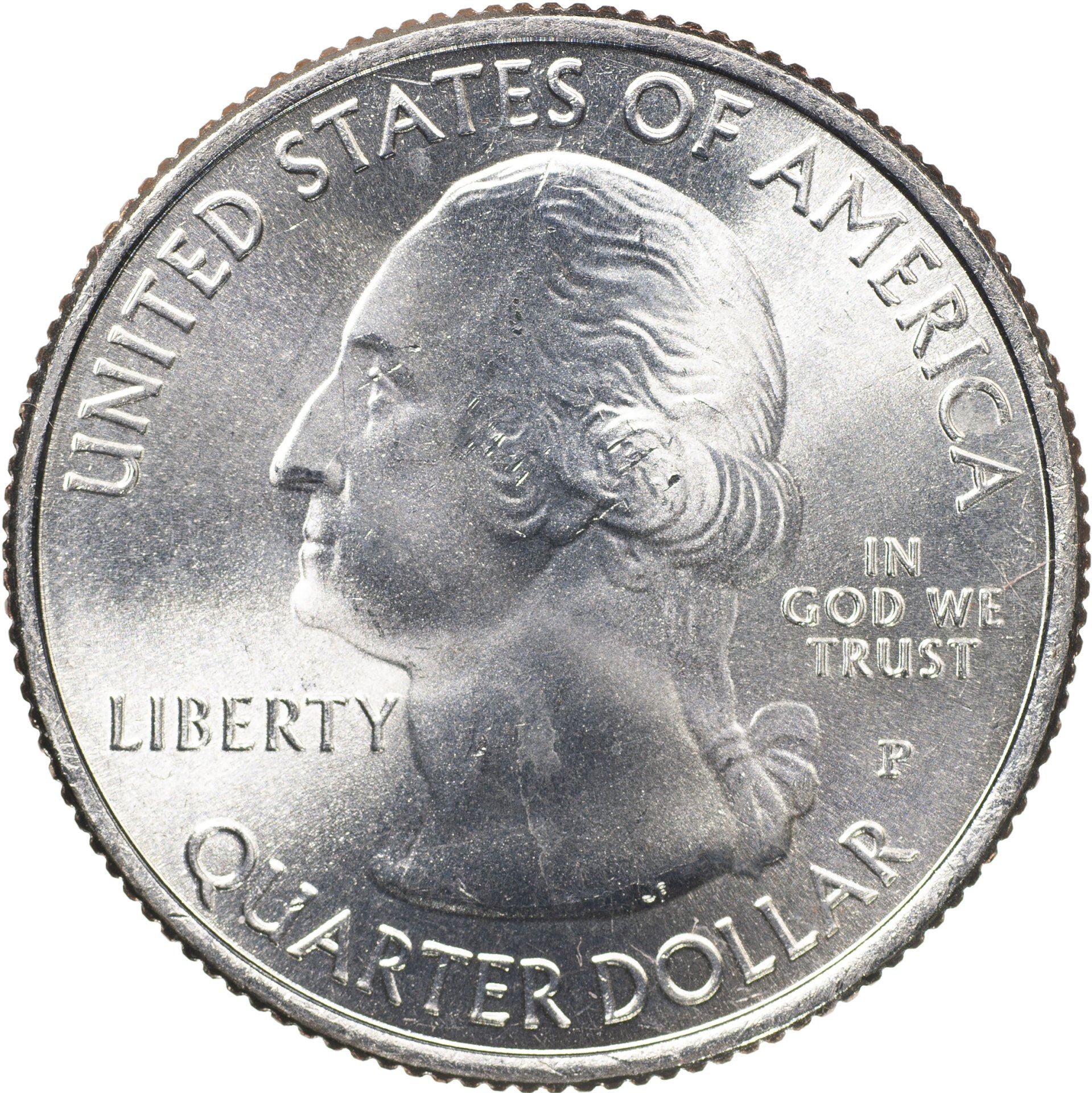 United States | 1/4 Dollar Coin | Great Smoky Mountains | Km:566 | 2014