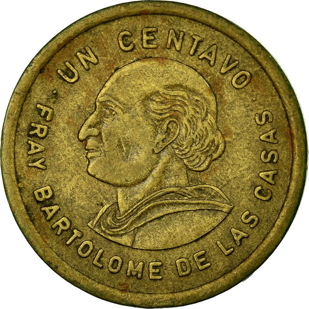 Guatemala | 1 Centavo Coin | Bartolomé de las Casas | Km:275 | 1974 - 1995