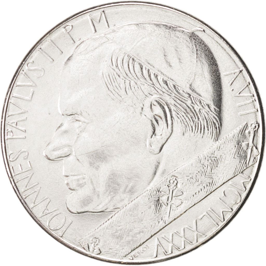 Vatican City | 100 Lire Coin | John Paul II | Km:188 | 1985