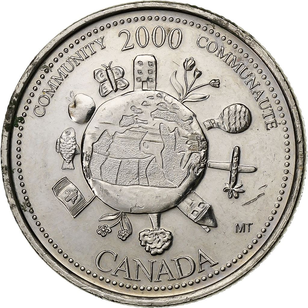 Canada | 25 Cents Coin | Community | Nickel | KM:376 | 2000