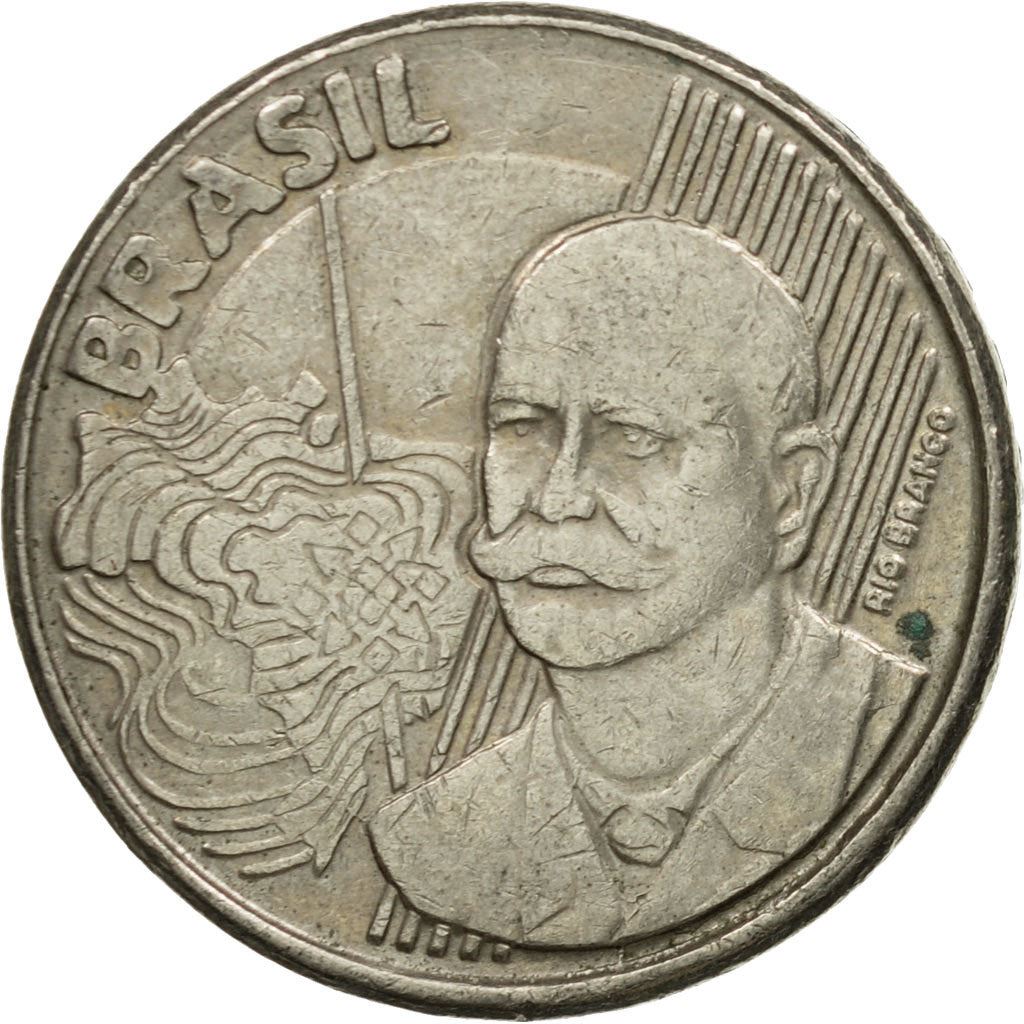 Brazil | 50 Centavos Coin | José Maria da Silva | Km:651 | 1998 - 2001