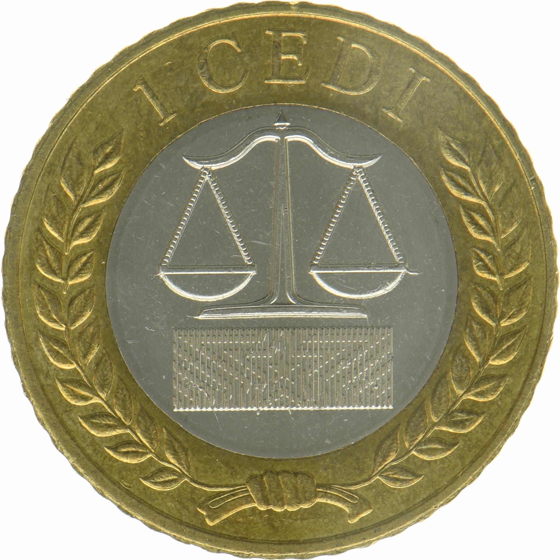 Ghana | 1 Cedi Mønt | Vægte | KM:177 | 2022