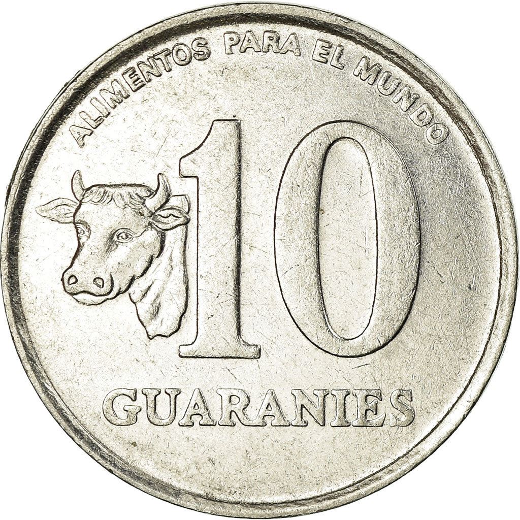 Paraguay | 10 Guaranies Coin | FAO | Km:167 | 1978 - 1988