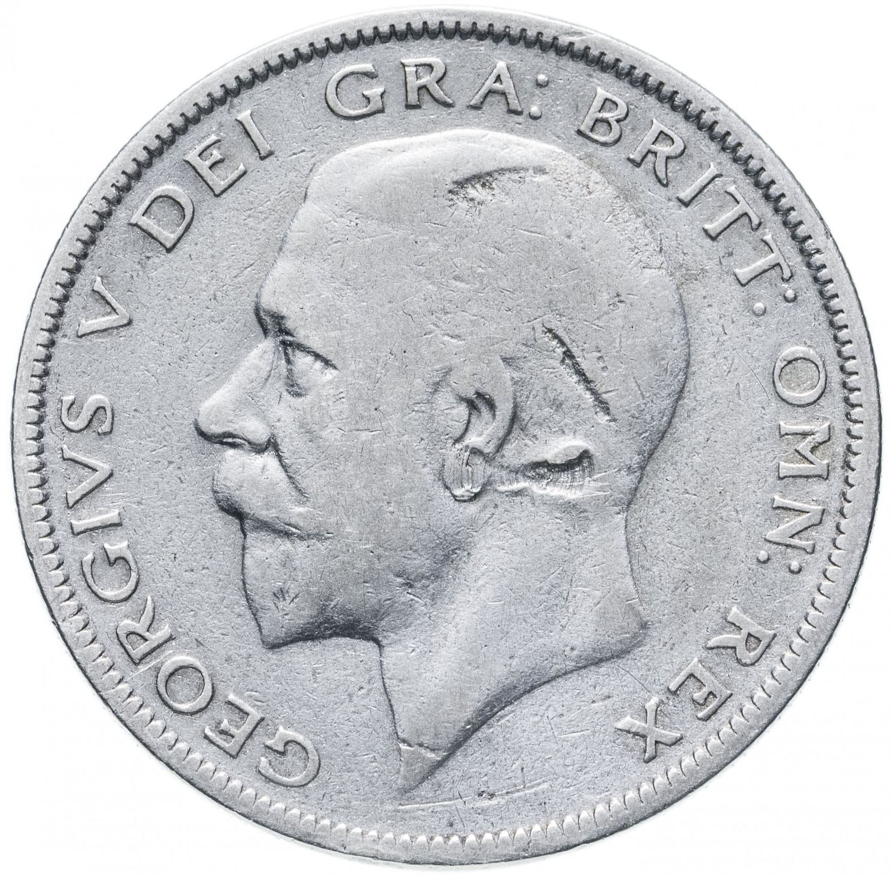 United Kingdom | 1/2 Crown Coin | George V | KM:835 | 1927 - 1936