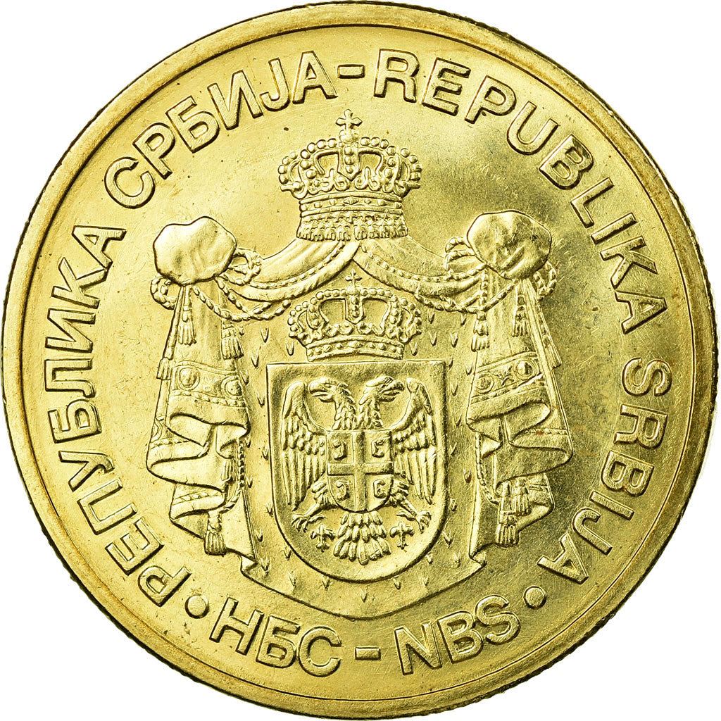 Serbia | 5 Dinara Coin | Krusedol Monastery | KM40 | 2005 - 2010