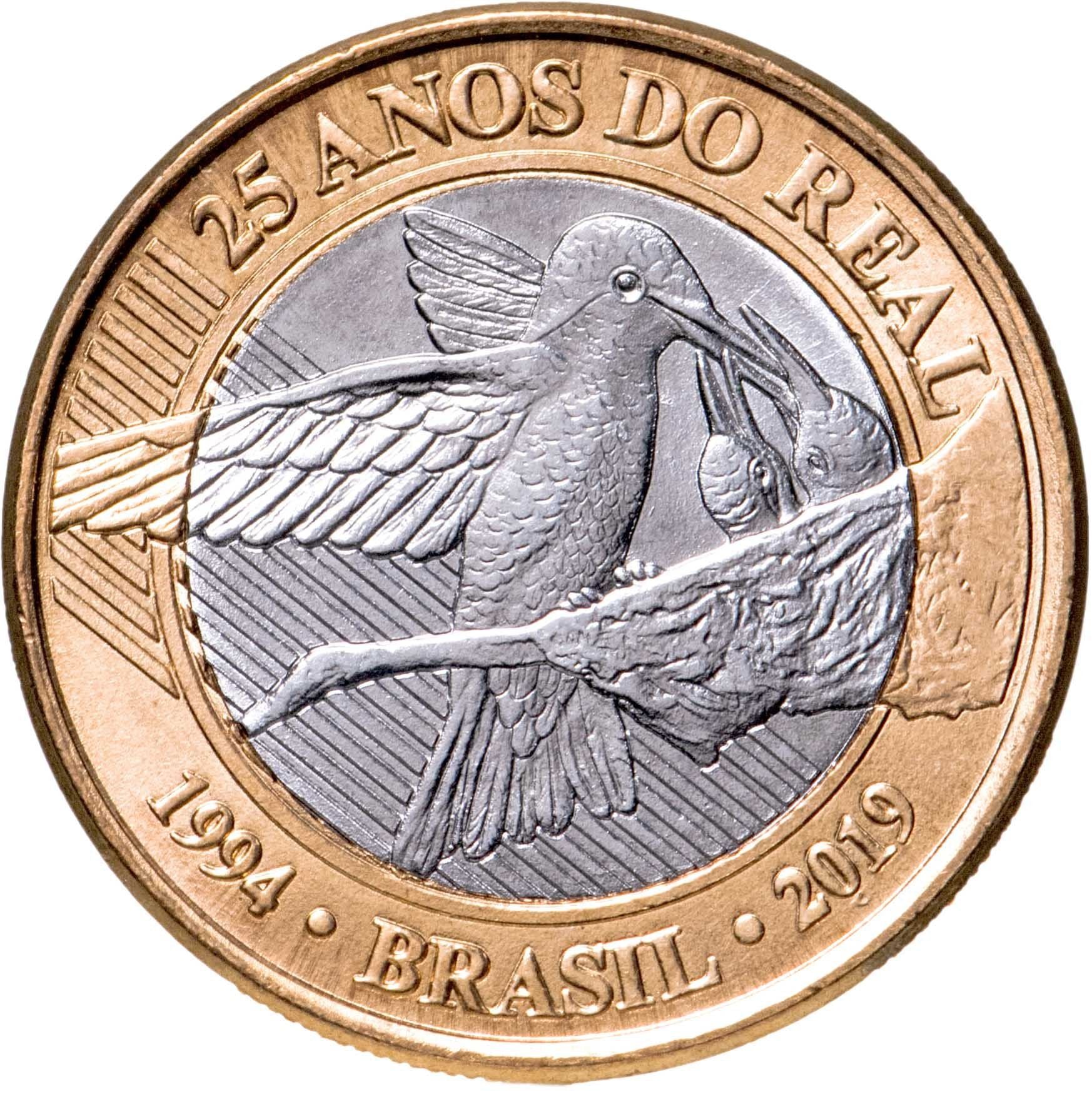 Brazil | 1 Real Coin | Hummingbird | Km:734 | 2019