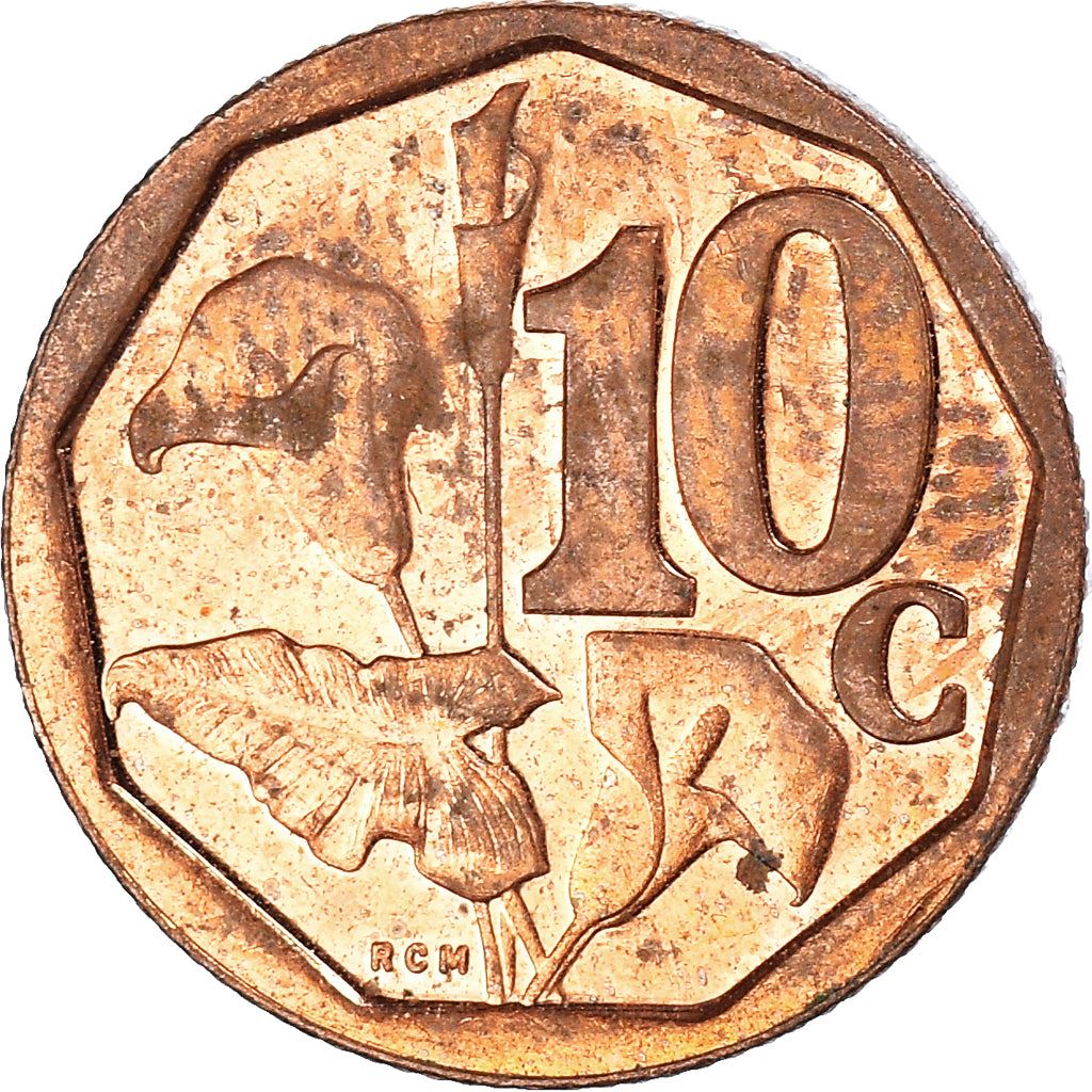 South Africa | 10 Cents Coin | Flowers | Arum Lily | Uc:24 | 2017