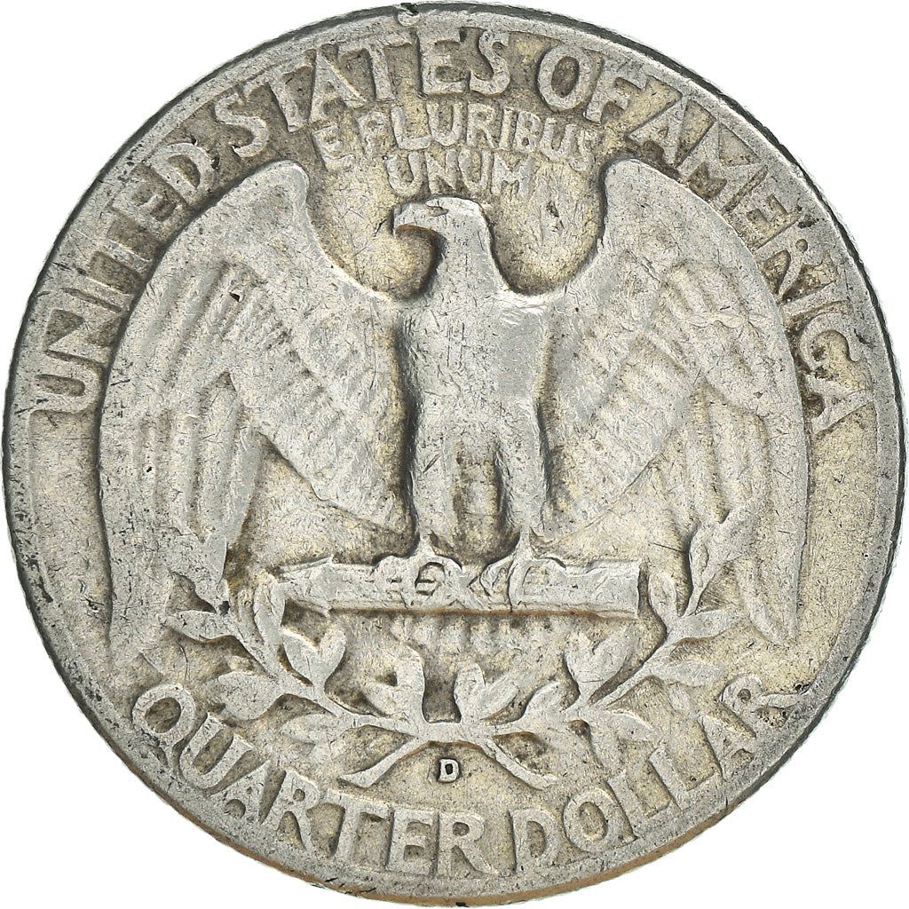 アメリカ合衆国 | 1/4ドル硬貨 | ジョージ・ワシントン | KM:164 | 1932年 - 1964年