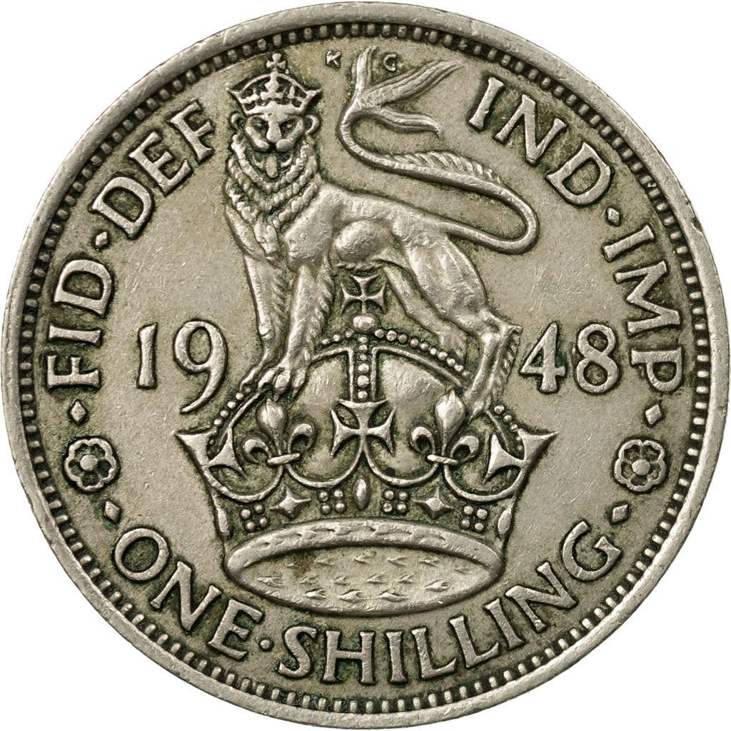 United Kingdom | 1 Shilling Coin | George VI | Km:863 | 1947 - 1948