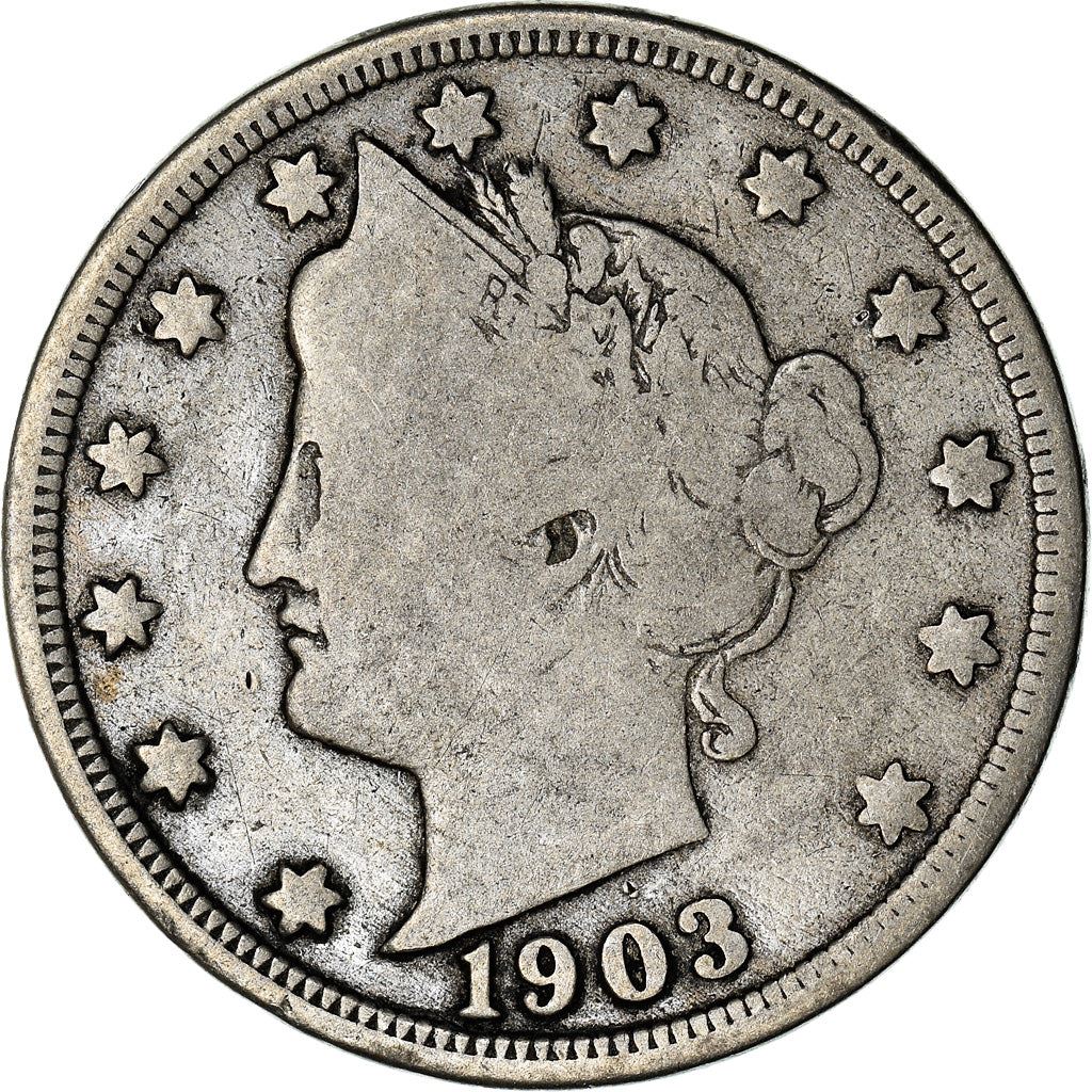 United States | 5 Cents Coin | Liberty | Roman Numeral | KM112 | 1883 - 1913