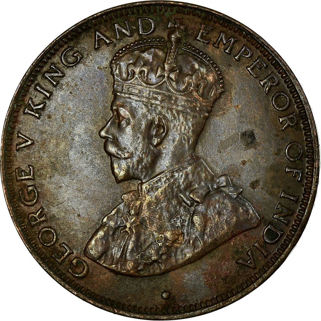 Hong Kong 1 Cent Mynt | George V liten typ | KM17 | 1931 - 1934