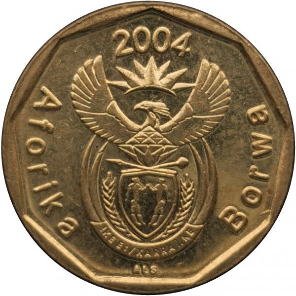 South Africa 10 Cents Tswana Legend - Aforika Borwa Coin KM326 2004