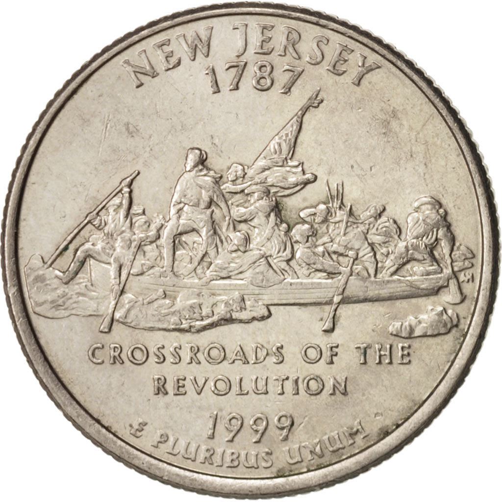 United States | 1/4 Dollar Coin | New Jersey | Km:295 | 1999