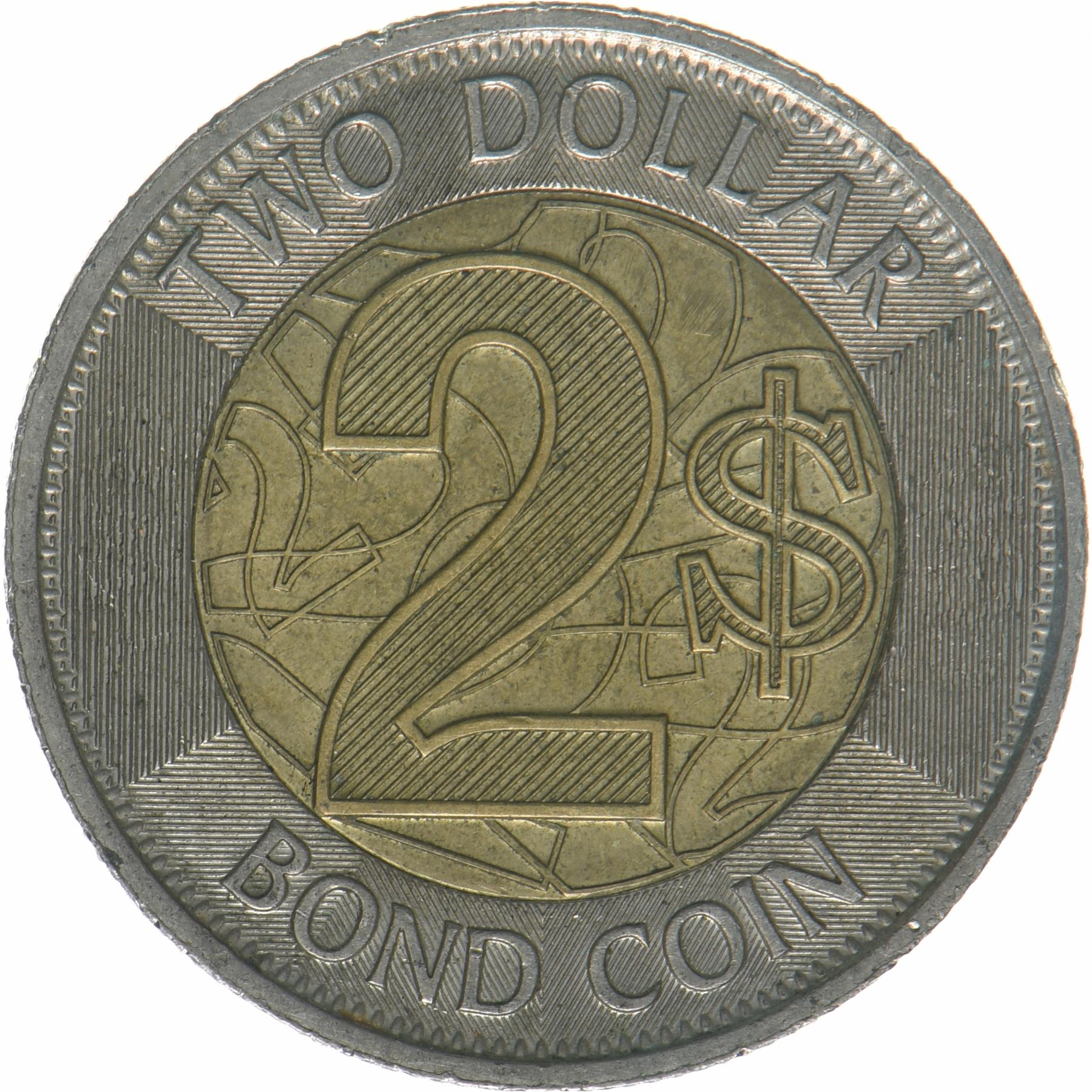 Zimbabwe | 2 Dollars Coin | Bond Coin | Km:22 | 2018