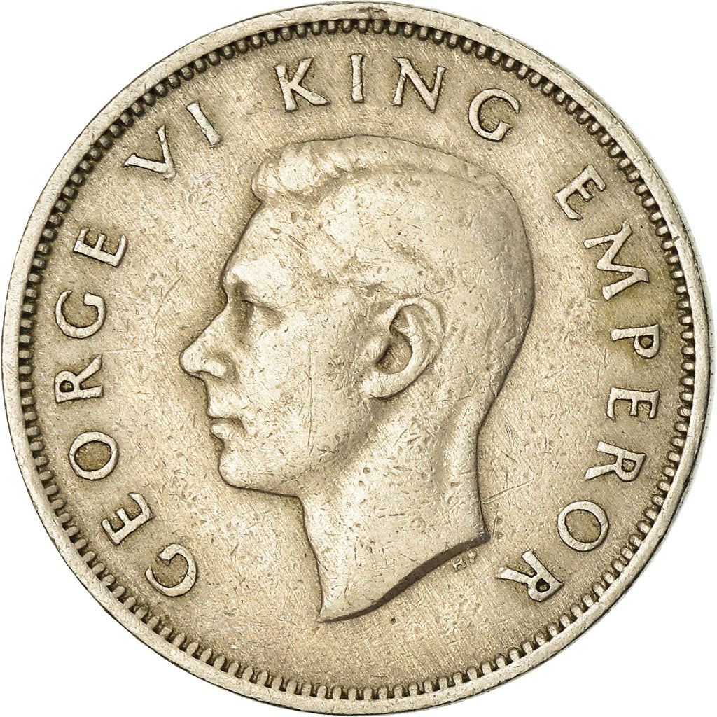 Nieuw-Zeeland | 1 Shilling Munt | George VI | Maori Strijder | Km:9A | 1947